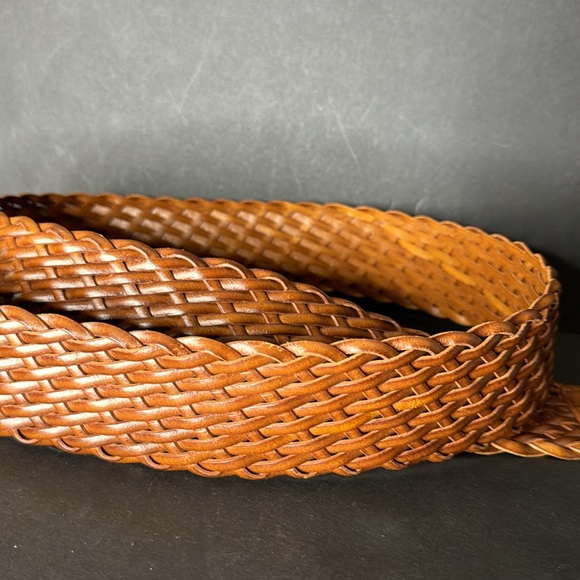 Micheal Kors Brown Woven Charm Belt - Picture 13 of 16